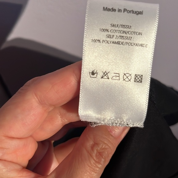 SIMONE ROCHA- BLK TULLE OVERLAY PUFF SLEEVE T-SHIRT - Picture 6 of 6